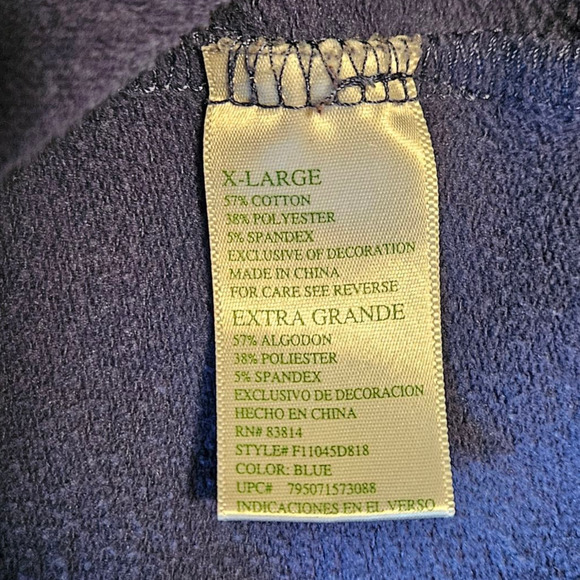 But First Coffee Sweatshirt Blue Women's XLarge - Picture 5 of 6